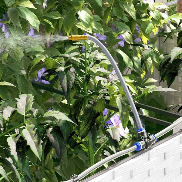 vidaXL Puutarha ruukku 4 pcs Valkoinen Ter&auml;s