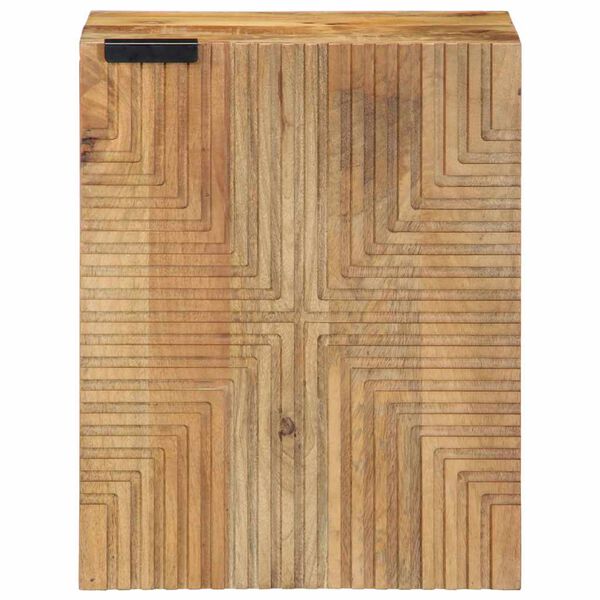 vidaXL Kylpyhuoneen ripustuskaappi Ruskea Massiivipuu Mango