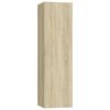 vidaXL TV-tasot 4 kpl Sonoma-tammi 30,5x30x110 cm tekninen puu