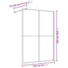 vidaXL Walk-in suihkun sein&auml;ke kirkas ESG-lasi kulta 140x195 cm