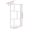 vidaXL Walk-in suihkun sein&auml;ke kirkas ESG-lasi kulta 115x195 cm