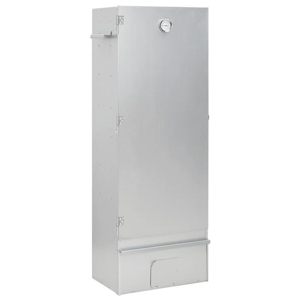 vidaXL BBQ Savustinuuni puulastuilla 44,5x29x110 cm galvanoitu ter&auml;s