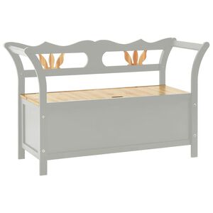 vidaXL Penkki harmaa 107x45x75,5 cm t&auml;ysi kuusi