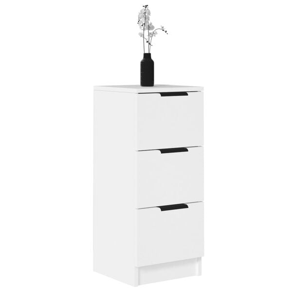 vidaXL Senkit 2 kpl valkoinen 30x30x70 cm tekninen puu