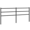 vidaXL Metallinen vaihtop&auml;&auml;ty musta 193 cm