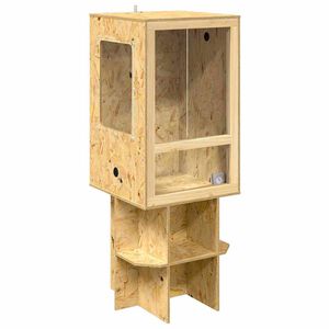 vidaXL Terrarium Ruskea 50 x 50 x 130 cm OSB