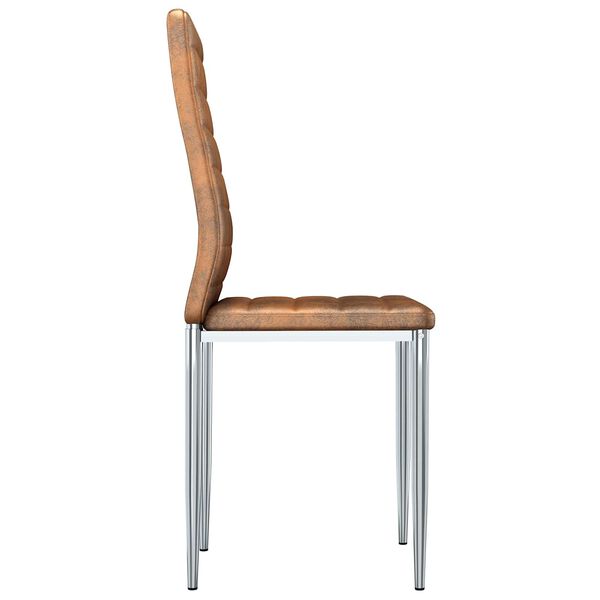 vidaXL Ruokatuolit 2 pcs Ruskea 41.5 x 48 x 99 cm