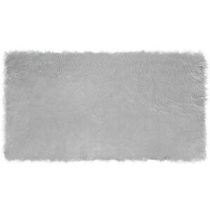 vidaXL Tekonahkainen lampaantalja-matto TAFALLA Harmaa 60 x 110 cm