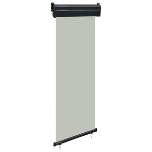 vidaXL Parvekkeen sivumarkiisi 65x250 cm harmaa