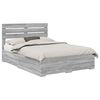 vidaXL S&auml;ngyn runko p&auml;&auml;tyll&auml; Harmaa Sonoma 5FT King Size Tekninen puu