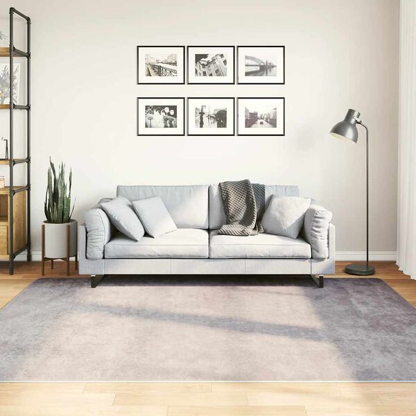 vidaXL Matto pestävä harmaa 150x230 cm liukumaton