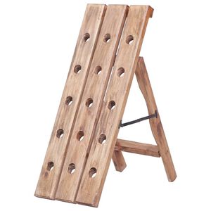 vidaXL Viinipulloteline 15 pullolle 26x50x70 cm t&auml;ysi mahonki