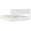 vidaXL S&auml;ilytyss&auml;nky Valkoinen 6FT Super King Size Tekninen puu