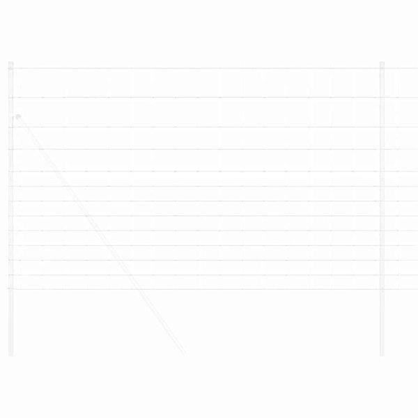 vidaXL Riista-aita Harmaa 1.5 x 10 m Teräs