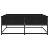 vidaXL Sohvapöytä musta 100x99x40 cm tekninen puu