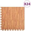 vidaXL Lattiamatot 24 kpl 8,64 ㎡ EVA-vaahto puukuviot