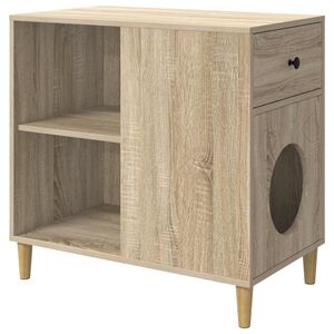 vidaXL Kissatalo Sonoma 72 x 42,5 x 70 cm Tekninen puu
