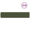 vidaXL Nurmireunus 10 kpl 20 x 103 cm Kylm&auml;valssattu ter&auml;s