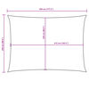 vidaXL Aurinkopurje Oxford-kangas suorakaide 2,5x4,5 m punainen