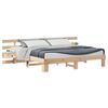 vidaXL S&auml;ngyn runko Ruskea 6FT Super King Size Massiivinen m&auml;nty
