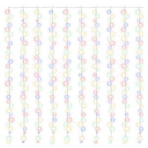 vidaXL LED-valonauhaverho keijuvalot 3x3 m 300xLED v&auml;rik&auml;s 8 toimintoa