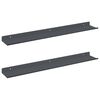 vidaXL Kelluva hylly 2 pcs Antrasiitti 60 x 8,5 x 2,5 cm Ter&auml;s