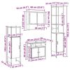 vidaXL Kylpyhuonekalustesetti ovella 4 pcs Sonoman tammi Tekninen puu