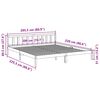 vidaXL S&auml;ngynrunko erikoispitk&auml; ilman patjaa 200x220 cm t&auml;ysi m&auml;nty