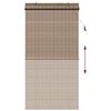 vidaXL Rullaverho verhoilla Ruskea 100 x 220 cm Bambu