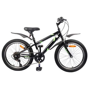 vidaXL Lastenpy&ouml;r&auml; 20 Tuumaa 6-Speed 6-11-vuotiaille Musta