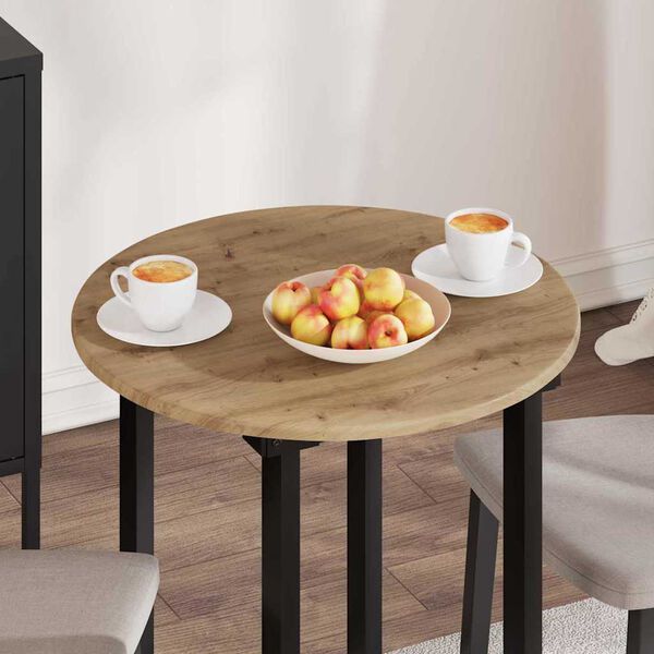 vidaXL P&ouml;yt&auml;levy artesaani tammi 60 x 60 x 1,5 cm Tekninen puu