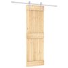 vidaXL Liukuovi 70 x 210 cm Massiivinen m&auml;nty (k&auml;sittelem&auml;t&ouml;n)