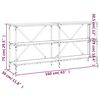 vidaXL Konsolipöytä Sonoma-tammi 160x30x75 cm tekninen puu ja rauta