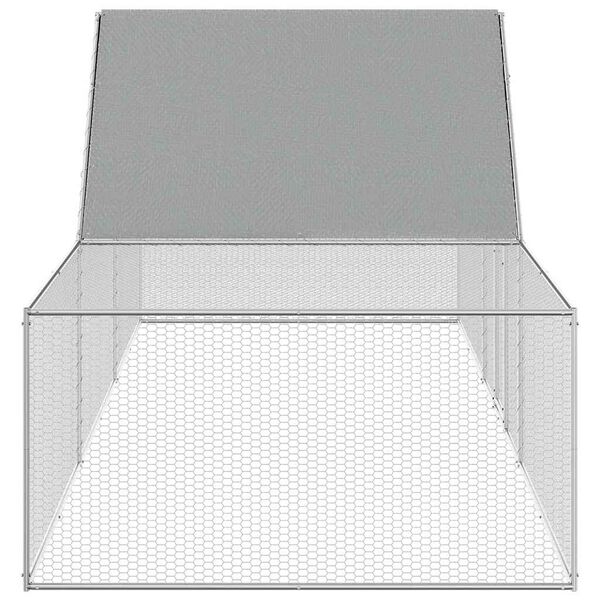 vidaXL Kanah&auml;kki 5x1x1,5 m galvanoitu ter&auml;s