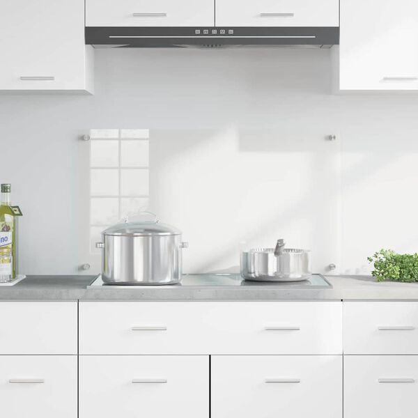 vidaXL Keitti&ouml;n suojapaneeli L&auml;pin&auml;kyv&auml; 90 x 50 cm karkaistu lasi