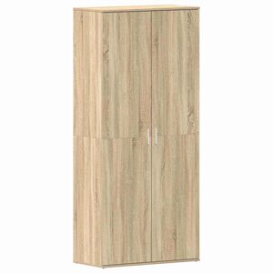 vidaXL Kenk&auml;kaappi ovella Sonoman tammi 80 x 39 x 178 cm Tekninen puu
