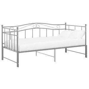 vidaXL Vuodesohvan runko harmaa metalli 90x200 cm