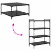 vidaXL Hyllylevy 4 pcs Musta 80 x 40 x 1,5 cm Tekninen puu
