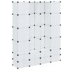 vidaXL Moduulikaappi 18 lokeroa 37x146x180,5 cm valkoinen