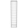 vidaXL Gabion-kivikori kansilla galvanoitu ter&auml;s 20x20x100 cm