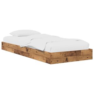 vidaXL Lattias&auml;ngyn runko Vanha puu 80 x 200 cm Tekninen puu