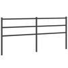 vidaXL Metallinen vaihtop&auml;&auml;ty musta 180 cm