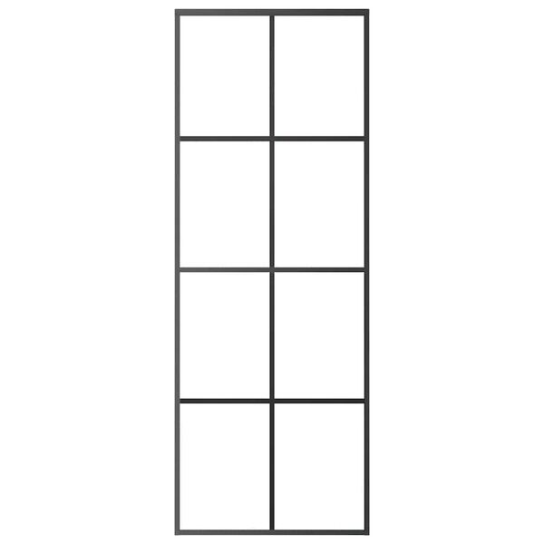 vidaXL Liukuovi alumiini ja ESG-lasi 76x205 cm musta