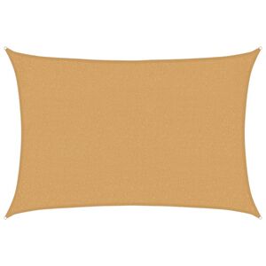 vidaXL Aurinkopurje 160 g/m&sup2; suorakaide hiekka 2x3 m HDPE