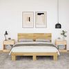 vidaXL sängynrunko päätyllä ilman patjaa 160x200 cm massiivipuutammea