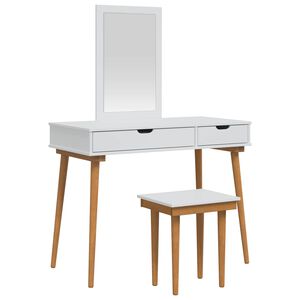 vidaXL Meikkip&ouml;yt&auml;sarja FAUSKE 3 kpl valkoinen 100 x 50 x 143 cm