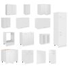 vidaXL 14-osainen keittiön kaappisetti "Lyon" valkoinen tekninen puu