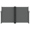 vidaXL Sisäänvedettävä sivumarkiisi 140x600 cm antrasiitti