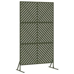 vidaXL Yksityisyysn&auml;ytt&ouml; 100 x 50 x 180 cm Ter&auml;s Oliivinvihre&auml;