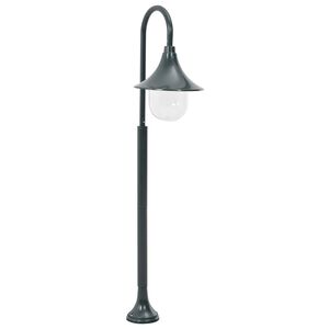 vidaXL Pylv&auml;svalaisin ulkotiloihin E27 120 cm alumiini tummanvihre&auml;